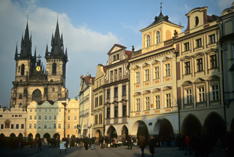 Piazza della citta vecchia di praga foto